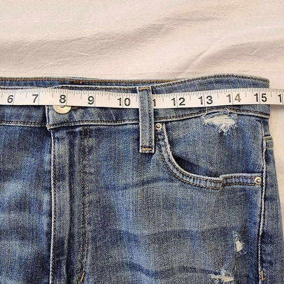 Joe's Women's Blue Jeans Dehlia High-Rise Straight Ankle Distressed Denim, sz 30 - Picture 6 of 11